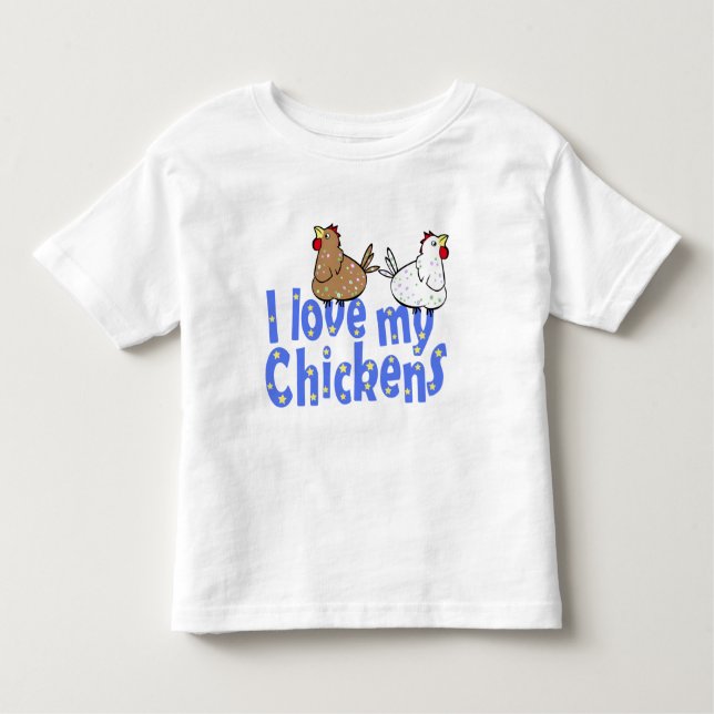 Poulets d'amour - le T-shirt de l'enfant (Devant)
