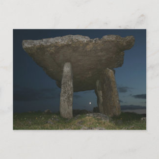 Poulnabrone Dolmen in der Nacht Postkarte