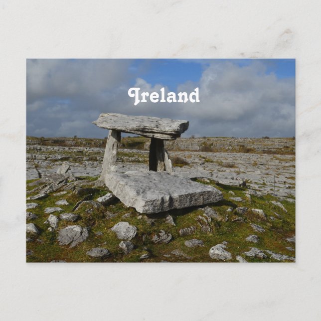 Poulnabrone Tomb Postkarte (Vorderseite)