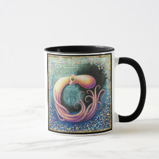 Poulpe dans la tasse d'océan, obscurcissement