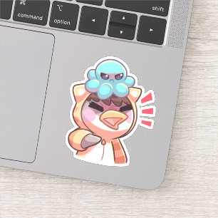 poulpe en colère - Sticker