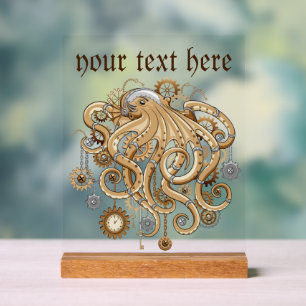 Poulpe Steampunk Rétro Fantastique Mécanique