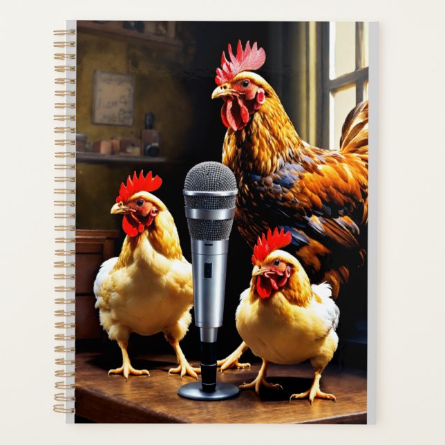 Poultry in Session – Chickens with Mic & Recorder (Devant)