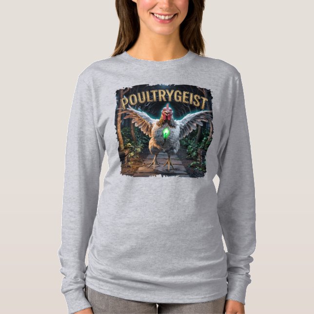Poultrygeist Fotografy Combo Kreatur Witzig T-Shirt (Vorderseite)