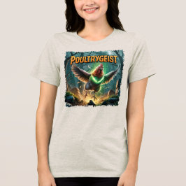 Poultrygeist Illustration Combo Kreatur Witzig Tri-Blend Shirt