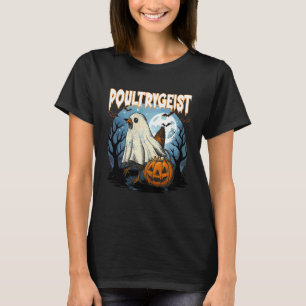 Poultrygeist Lustiger Halloween-Hühner-Geist-Kostü T-Shirt