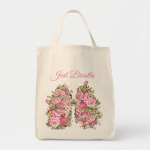 Poumons Fleurs Juste Respirer Le Sac fourre-tout