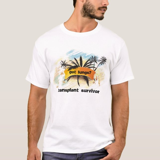 poumons obtenus ? T-shirt de style d'île (Devant)