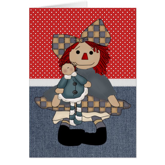 Poupée de chiffon adorable de pays (Devant)