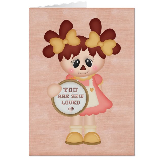 Poupée de chiffon de couture de pays adorable (Devant)