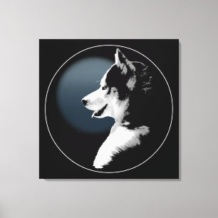 Poupée Husky Imprimer Sibérie Husky Chien toile Im