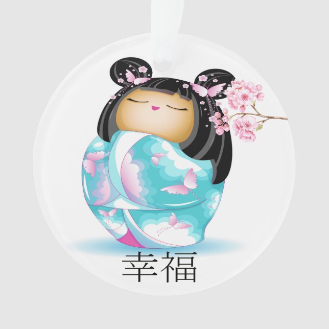 Poupée japonaise précieuse Kokeshi (devant)