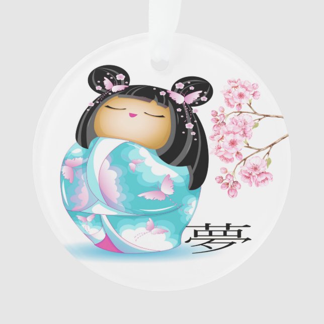 Poupée japonaise précieuse Kokeshi (devant)