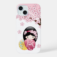 Poupée Kokeshi Printemps - Cute Geisha Japonaise