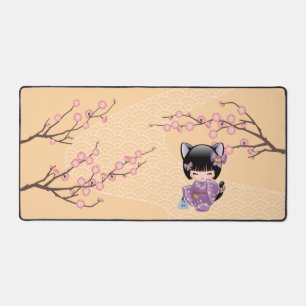 Poupée Neko Kokeshi - Fille Geisha aux Oreilles de