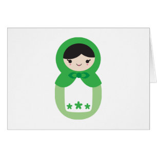 Poupée verte Matryoshka