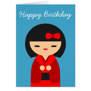 Poupées japonaises de Red Kokeshi