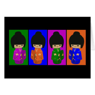 Poupées mignonnes de Kokeshi d'art de bruit