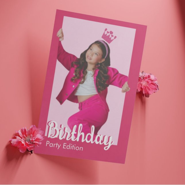 Poupées roses Filles Anniversaire Fête Invitation (Créateur téléchargé)