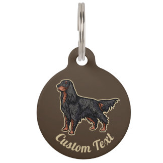 Pour Animaux Illustration de Gordon Setter, Médaillon d'identif