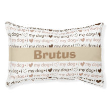 Lit de chien monogramme