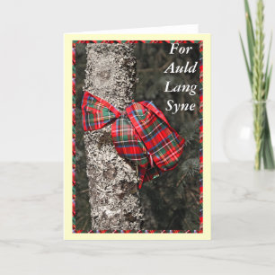 Pour Auld Lang Syne Scottish Bonne carte de nouvel