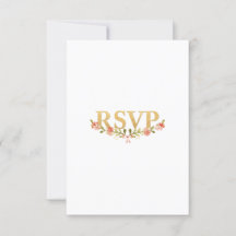 Pour avoir et tenir la carte RSVP de mariage flora