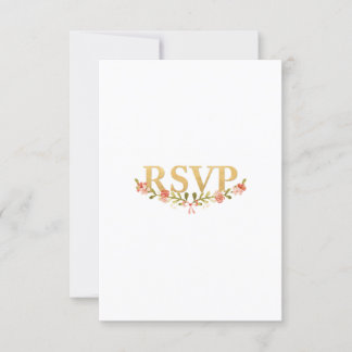 Pour avoir et tenir la carte RSVP de mariage flora