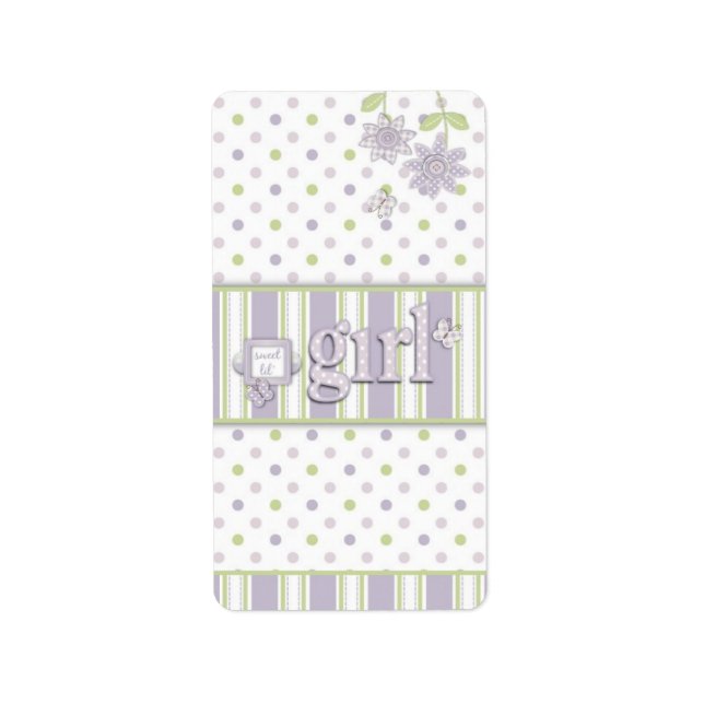 Pour Baby Girl Mini Hershey Bar Étiquette LG (Devant)