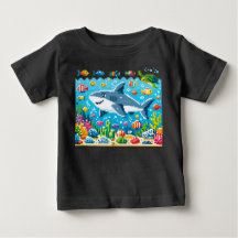 8-Bit Shark Adventure T-Shirt