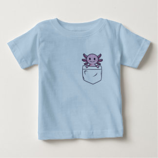 Pour Bébé Axolotl mignon et drôle dans la poche T-shirt Clas