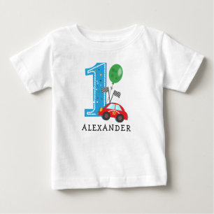 Pour Bébé Baby boy race car 1er Anniversaire T-shirt
