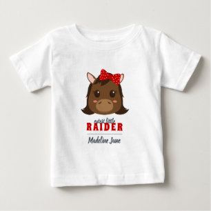 Pour Bébé Baby Girl Red Horse Raider T-Shirt
