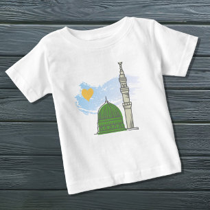 Pour Bébé Baby Islamic T-Shirt : Minimalist Masjid an-Nabawi