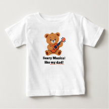 Beary Musical Comme Mon Papa Toddler T-Shirt