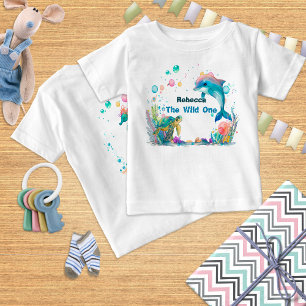 Pour Bébé Blue Wild One, Oceanic Adventure party T-shirt