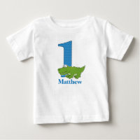 Chemise T-shirt Alligator 1er Anniversaire