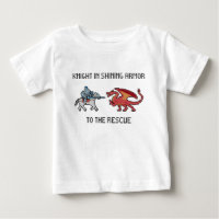 Chevalier au T-shirt de nourrisson de délivrance