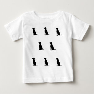 Pour Bébé Chien silhouette T-shirt enfant