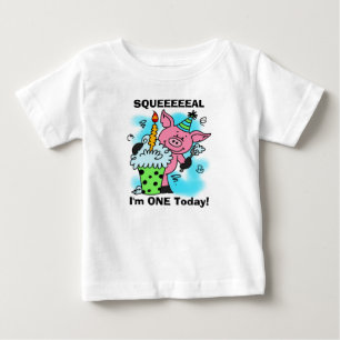 Pour Bébé Customisé Ce T-shirt Anniversaire De Petit Cochon