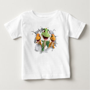 Pour Bébé Cute Dinosaur Enfants T-Shirt Sublimation Concepti