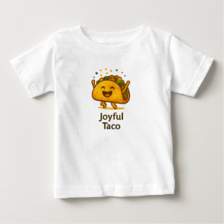 Pour Bébé Cute Taco Baby T-Shirt Funny First Birthday Fiesta
