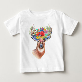 Pour Bébé Deer World | Anniversaire - Nom et âge T-shirt