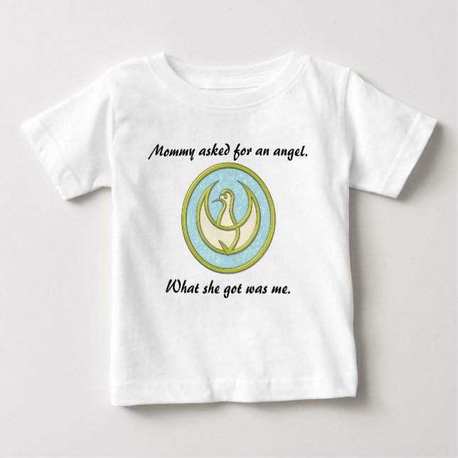 Pour Bébé Demandé un t-shirt d'ange (Devant)