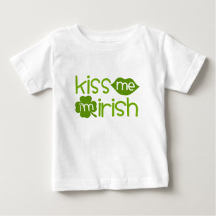 Pour Bébé Embrassez-moi que je suis T-shirt irlandais