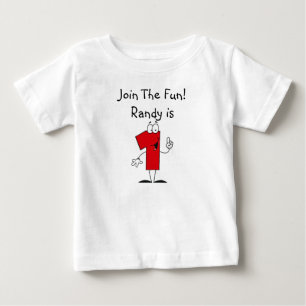 Pour Bébé ęr T-shirt customisé par anniversaire