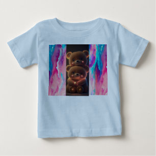 Pour Bébé Et "Teddy Love : Baby T-Shirt avec adorable