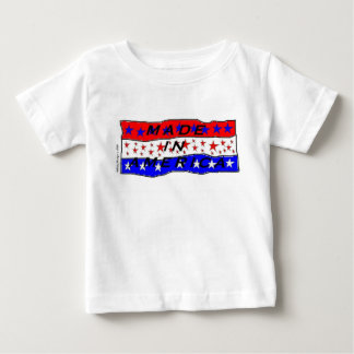 Pour Bébé Fait dans le T-shirt de nourrisson de l'Amérique