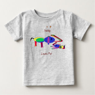 Pour Bébé Fille (ou garçon) à papa - T-Shirt