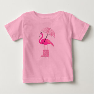 Pour Bébé Flamant rose rose - Baby Fine Jersey T-shirt 